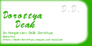 dorottya deak business card